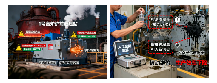 以鋼廠高爐液壓站為例：油液污染早預警，生產運維更科學 圖1