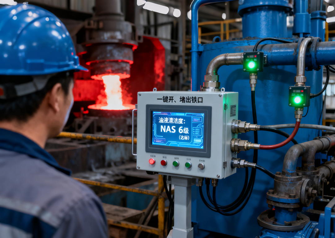 以鋼廠高爐液壓站為例：油液污染早預(yù)警，生產(chǎn)運(yùn)維更科學(xué)